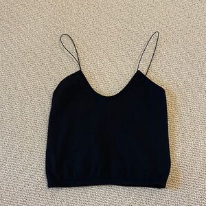 Free People Black Cropped Camisole